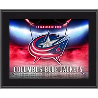 Columbus Blue Jackets 10.5" x 13" Horizontal Team Logo Sublimated Plaque
