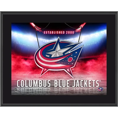 Columbus Blue Jackets 10.5" x 13" Horizontal Team Logo Sublimated Plaque