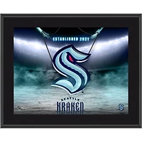 Seattle Kraken 10.5" x 13" Horizontal Team Logo Sublimated Plaque
