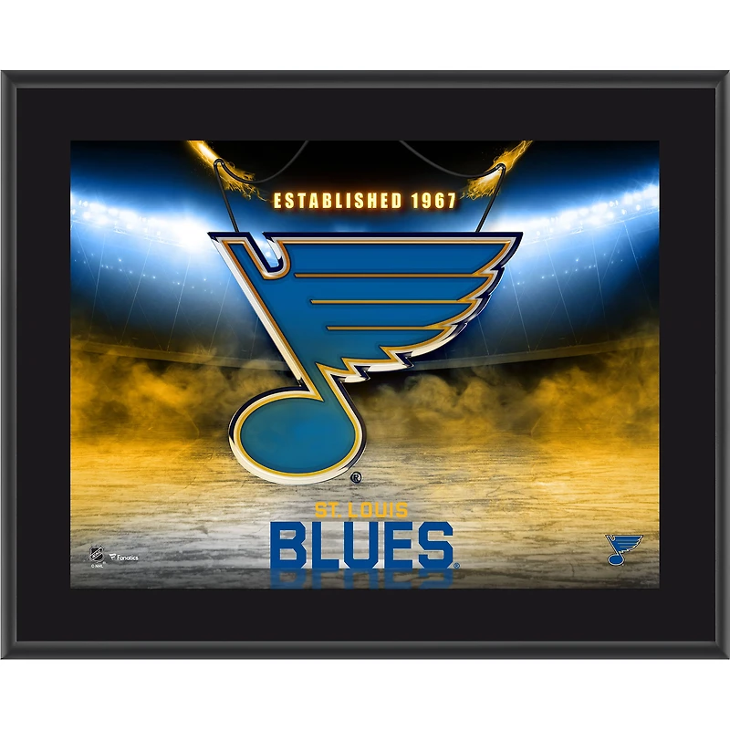 St. Louis Blues 10.5" x 13" Horizontal Team Logo Sublimated Plaque