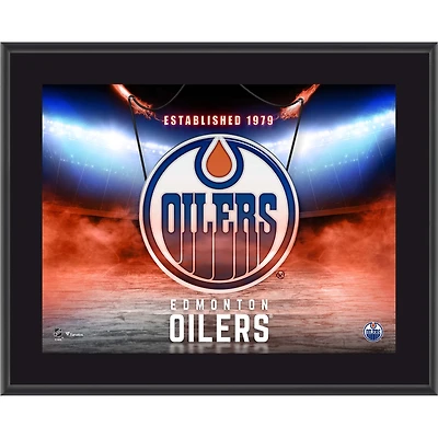 Edmonton Oilers 10.5" x 13" Horizontal Team Logo Sublimated Plaque