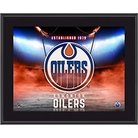 Edmonton Oilers 10.5" x 13" Horizontal Team Logo Sublimated Plaque