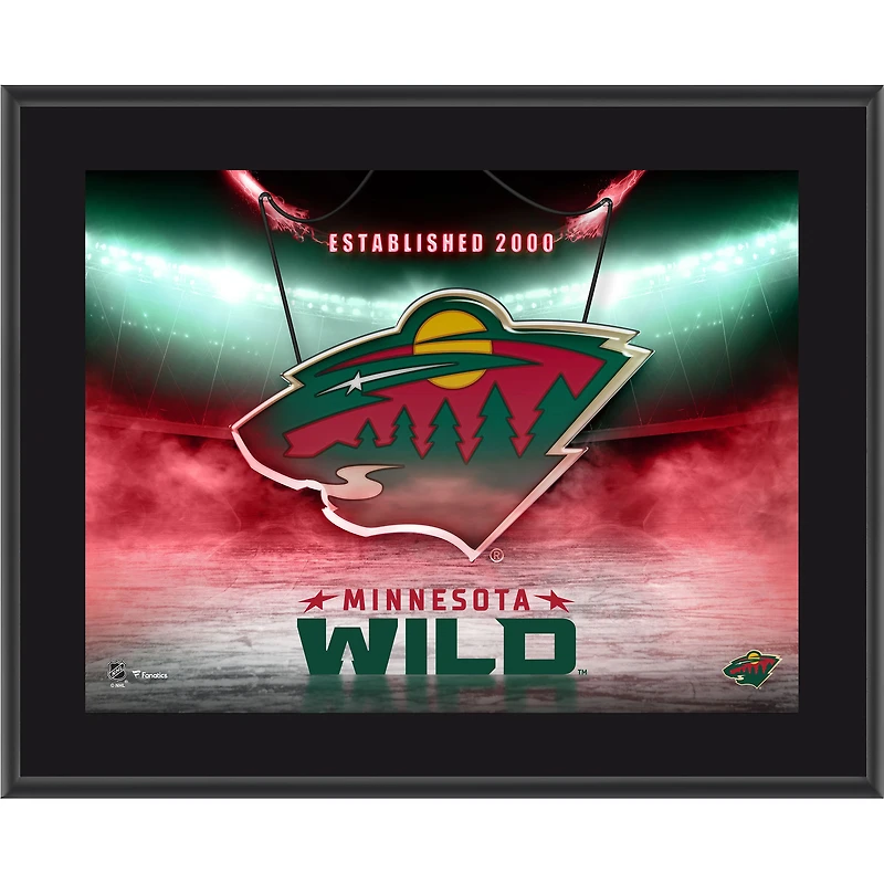 Minnesota Wild 10.5" x 13" Horizontal Team Logo Sublimated Plaque