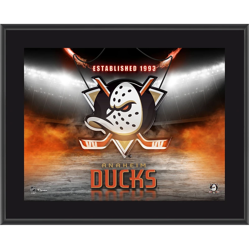 Anaheim Ducks 10.5" x 13" Horizontal Team Logo Sublimated Plaque