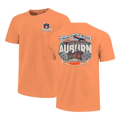 Youth  Orange Auburn Tigers Comfort Colors Hyperlocal Campus Scene T-Shirt