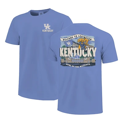 Youth Royal Kentucky Wildcats Comfort Colors Hyperlocal Campus Scene T-Shirt