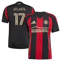 Men's adidas #17 Black Atlanta United FC 2025 The Connector Replica Player Jersey