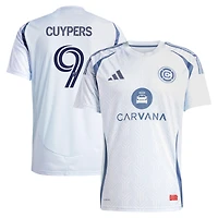 Men's adidas Hugo Cuypers Light Blue Chicago Fire 2025 The Municipal Kit Replica Player Jersey