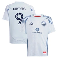 Youth adidas Hugo Cuypers Light Blue Chicago Fire 2025 The Municipal Kit Replica Player Jersey