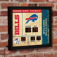 Buffalo Bills 15" x 19" Bluetooth Scoreboard Wall Clock