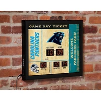 Carolina Panthers 15" x 19" Bluetooth Scoreboard Wall Clock