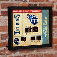 Tennessee Titans 15" x 19" Bluetooth Scoreboard Wall Clock
