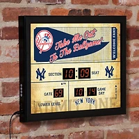 New York Yankees 15" x 19" Bluetooth Scoreboard Wall Clock
