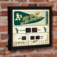 Athletics 15" x 19" Bluetooth Scoreboard Wall Clock