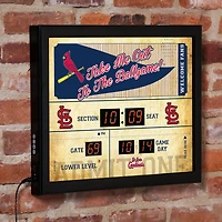 St. Louis Cardinals 15" x 19" Bluetooth Scoreboard Wall Clock