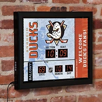 Anaheim Ducks 15" x 19" Bluetooth Scoreboard Wall Clock