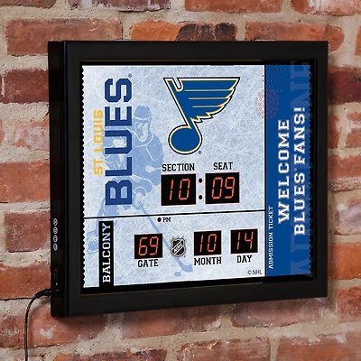 St. Louis Blues 15" x 19" Bluetooth Scoreboard Wall Clock