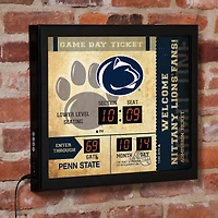 Penn State Nittany Lions 15" x 19" Bluetooth Scoreboard Wall Clock
