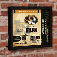 Missouri Tigers 15" x 19" Bluetooth Scoreboard Wall Clock