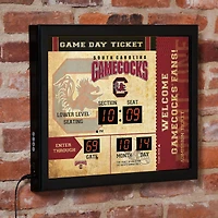 South Carolina Gamecocks 15" x 19" Bluetooth Scoreboard Wall Clock