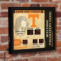 Tennessee Volunteers 15" x 19" Bluetooth Scoreboard Wall Clock
