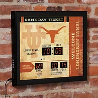 Texas Longhorns 15" x 19" Bluetooth Scoreboard Wall Clock