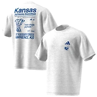 Men's adidas Gray Kansas Jayhawks Off-Court T-Shirt
