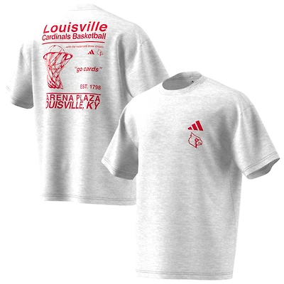 Men's adidas Gray Louisville Cardinals Off-Court T-Shirt