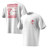 Men's adidas Gray Louisville Cardinals Off-Court T-Shirt