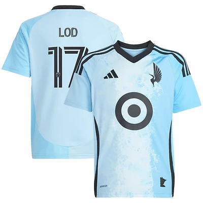Youth adidas Robin Lod Blue Minnesota United FC 2025 CONVERGENCE Replica Player Jersey
