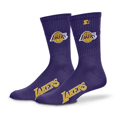 Unisex Starter  Purple Los Angeles Lakers Satin Crew Socks