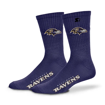 Unisex Starter  Purple Baltimore Ravens Satin Crew Socks