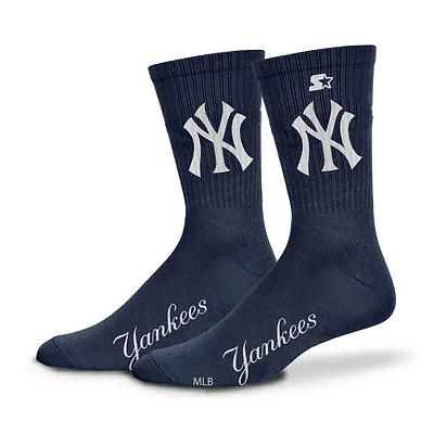 Unisex Starter  Navy New York Yankees Satin Crew Socks