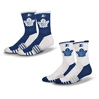 Unisex Starter  Blue/White Toronto Maple Leafs Breakaway Crew Sock 2 Pack