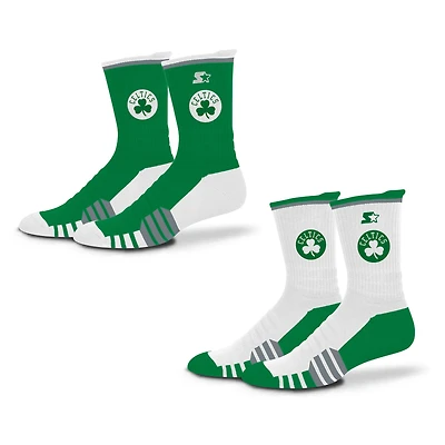 Unisex Starter  Kelly Green/White Boston Celtics Breakaway Crew Sock 2 Pack