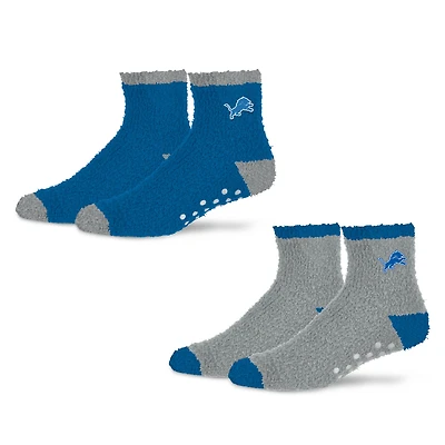 Women's Starter  Blue/Silver Detroit Lions Home and Away Cozy Socks 2 Pack