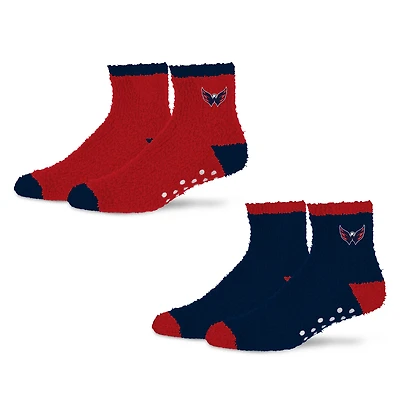 Women's Starter  Red/Navy Washington Capitals Home and Away Cozy Socks 2 Pack