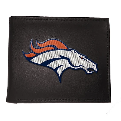 Denver Broncos Synthetic Leather Embroidered Bifold Wallet