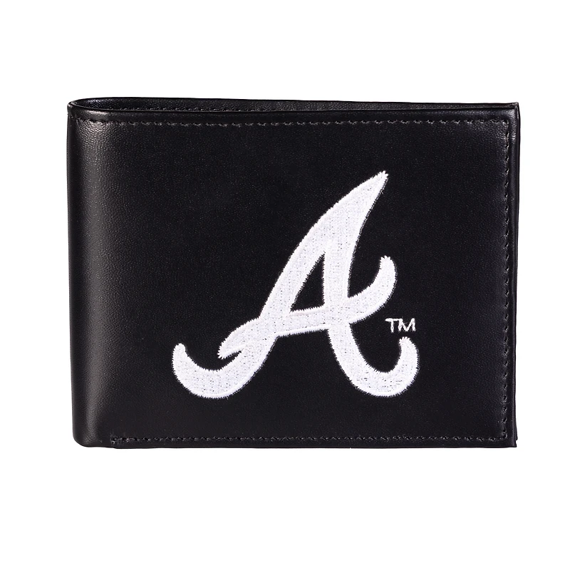 Atlanta Braves Synthetic Leather Embroidered Bifold Wallet