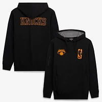 Unisex FISLL Black New York Knicks Logoman Shadow Collection Pullover Hoodie