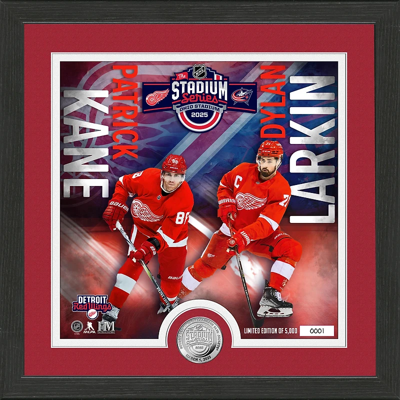 Highland Mint Detroit Red Wings 2025 NHL Stadium Series 13'' x 13'' Silver Coin Photo Mint