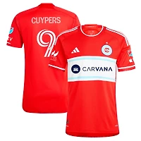Men's adidas Hugo Cuypers Red Chicago Fire 2024 Return To Red Authentic Player Jersey
