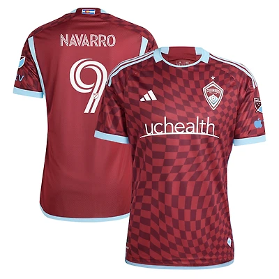 Men's adidas Rafael Navarro Burgundy Colorado Rapids 2024 One Flag Kit Authentic Player Jersey