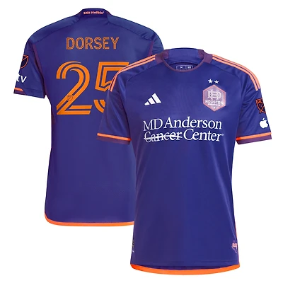 Men's adidas Griffin Dorsey Purple Houston Dynamo FC 2024 Still Holdin' Authentic Player Jersey
