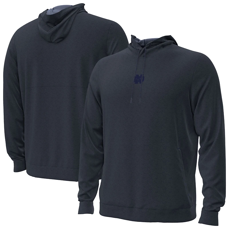 Men's Under Armour  Navy Notre Dame Fighting Irish Sideline Meridian Cold Weather Pullover Hoodie