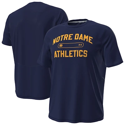Men's Under Armour Navy Notre Dame Fighting Irish Sideline Knockout T-Shirt