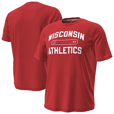 Men's Under Armour Wisconsin Badgers Sideline Knockout T-Shirt