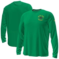 Men's Under Armour  Kelly Green Notre Dame Fighting Irish Sideline Knockout Long-Sleeve T-Shirt