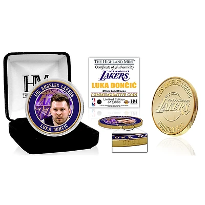 Highland Mint Luka Doncic Los Angeles Lakers Bronze Coin