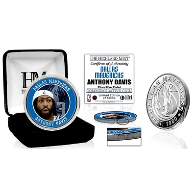 Highland Mint Anthony Davis Dallas Mavericks Silver Coin